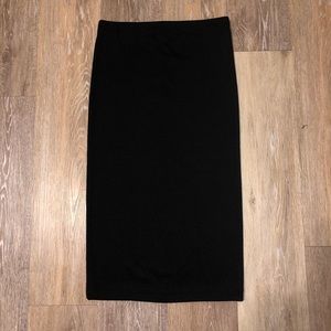 Forever 21 black high-rise midi skirt